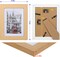 5x7 Picture Frame, 4 Pack Plastic 5x7 inch Wood Grain Picture Frames
